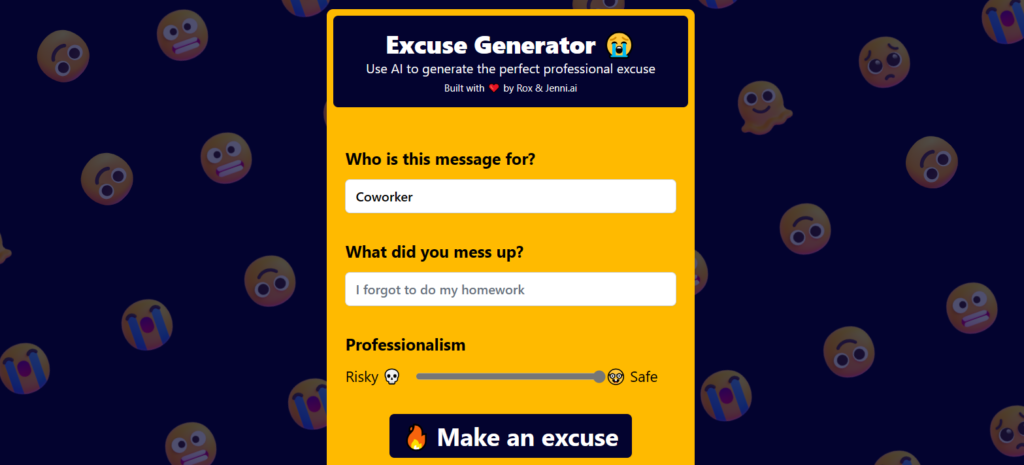 excuse generator