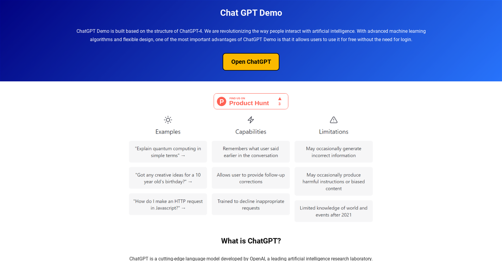 Chat GPT Demo - AI Tool Reviews, Pricing and Alternatives In 2023